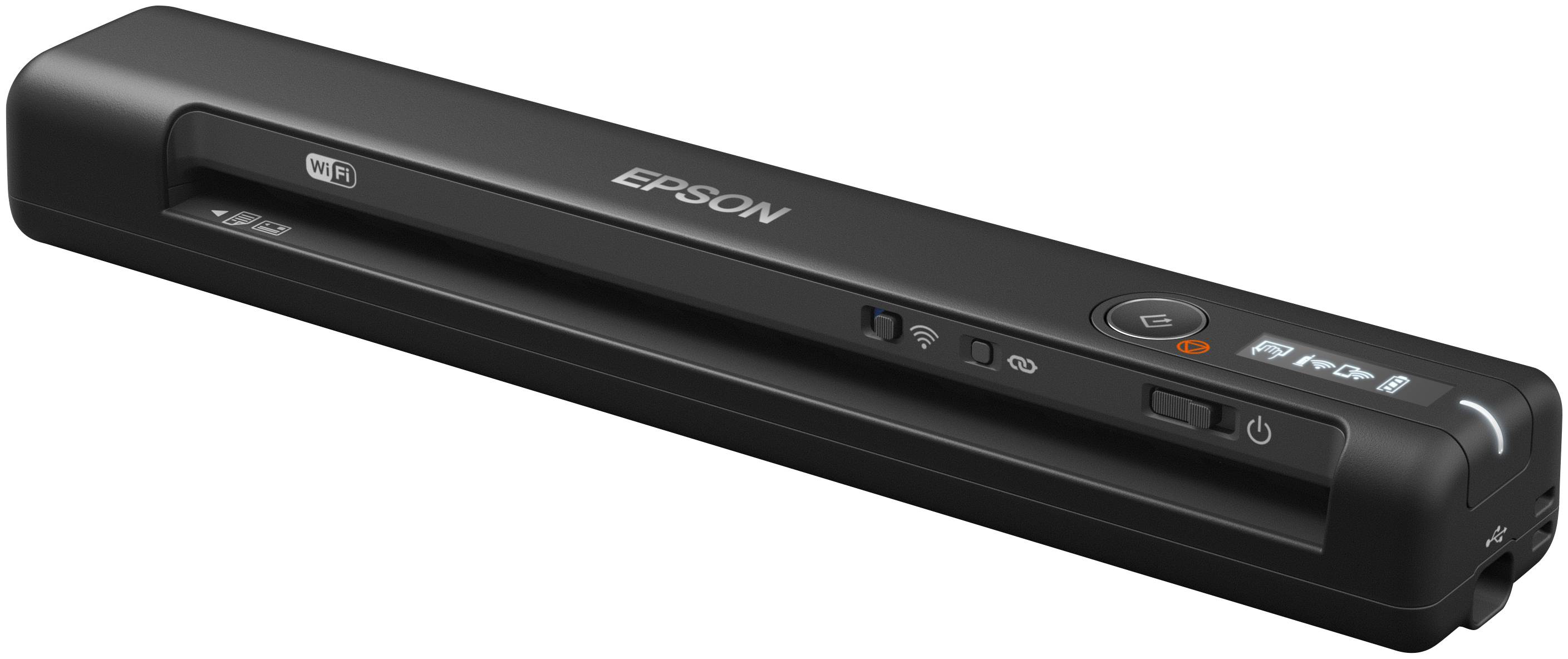 Epson WorkForce ES-60W, snelle draadloze mobiele A4-scanner met Wi-Fi-connectiviteit, ScanSmart-technologie en LCD-scherm