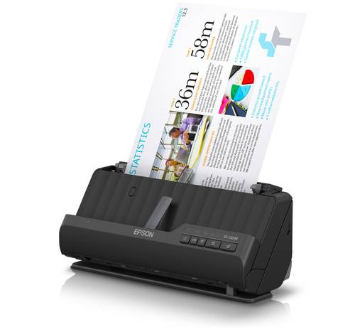 Epson ES-C320W compacte A4-documentscanner met Wi-Fi-connectiviteit en U-traject