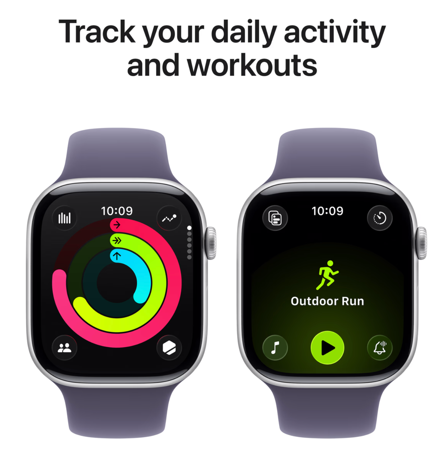 Apple Watch Series 11 46mm Zilver Sportband S/M