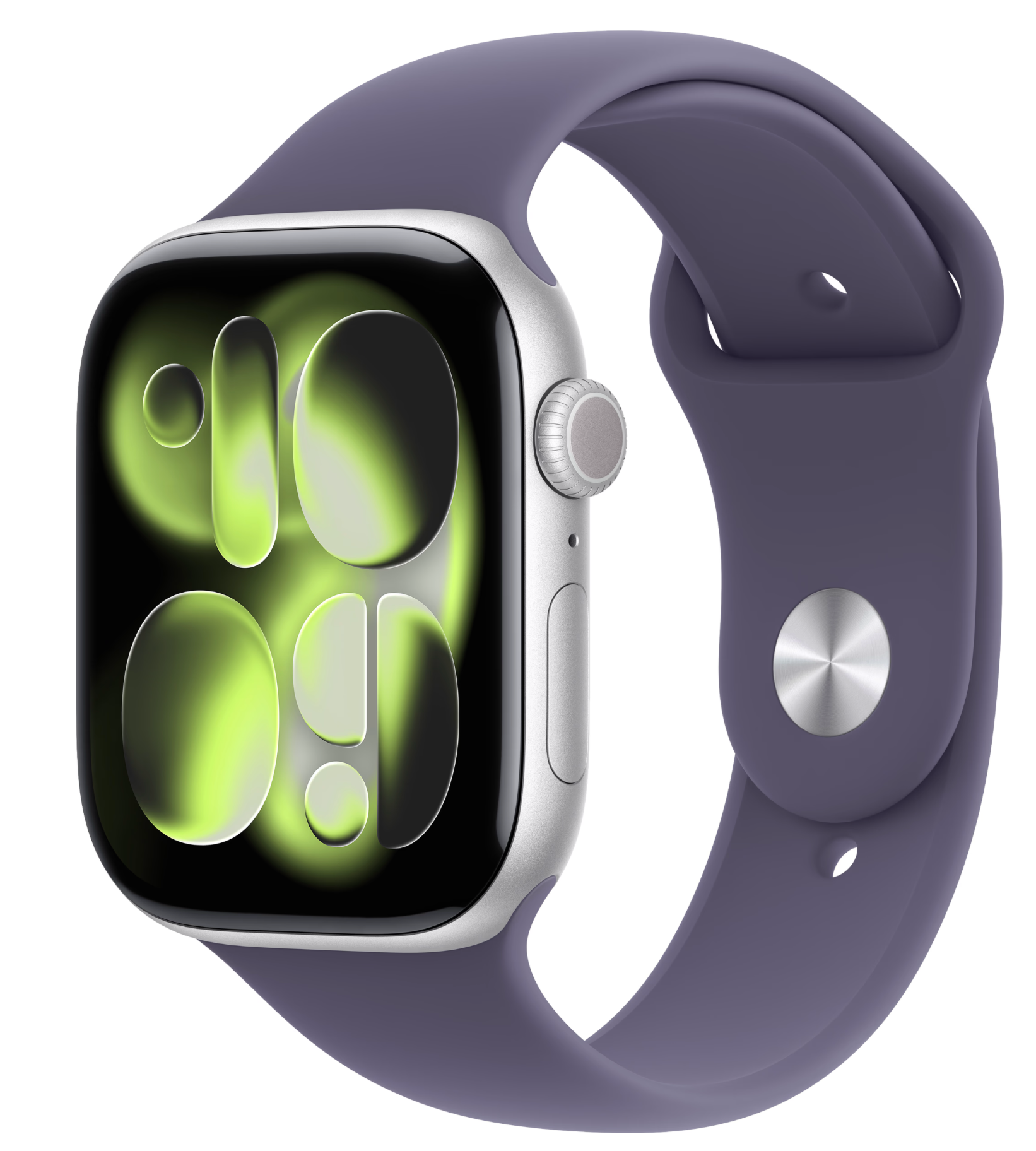 Apple Watch Series 11 46mm Zilver Sportband S/M