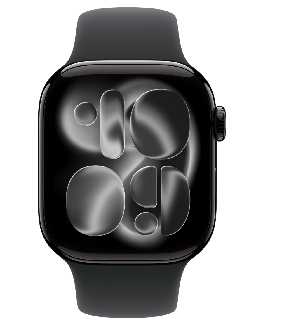 Apple Watch Series 11 Cellular 42mm Zwart Sportband M/L