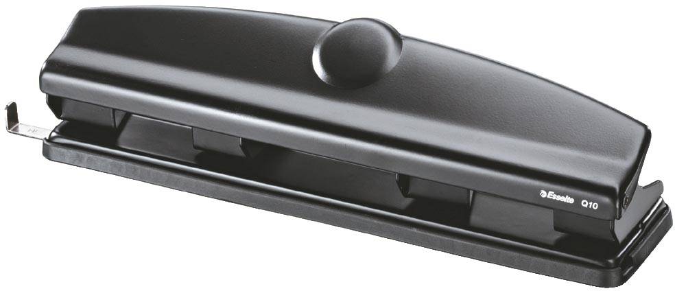Esselte Q10 4-gaats perforator, zwart