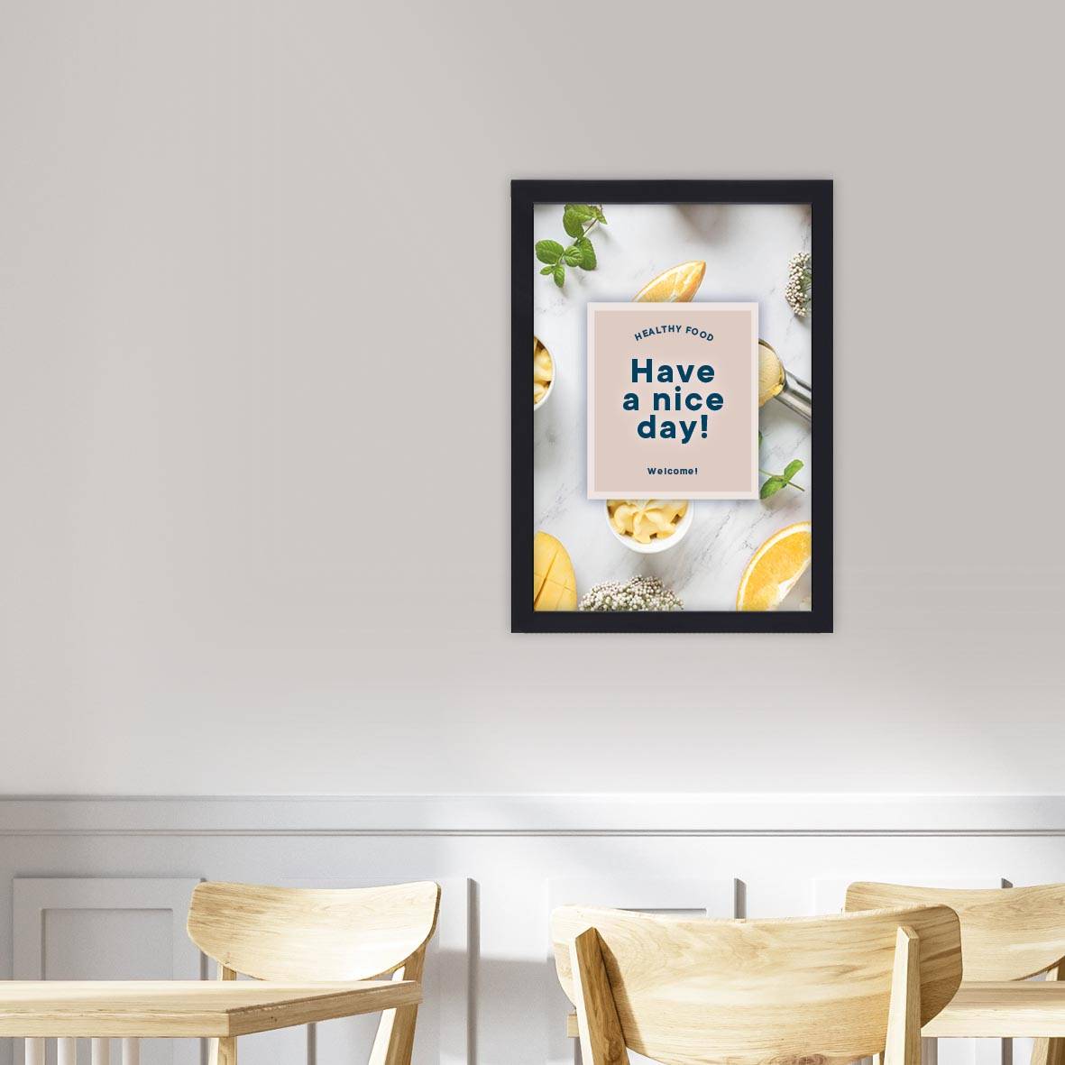 Europel clicklijst, lijst 25mm A4, mat zwart posterframe