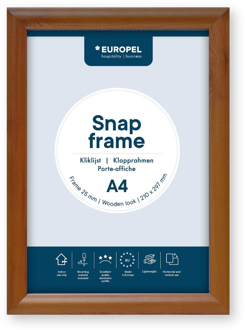 Europel clicklijst Premium, 25 mm, ft A4, hout