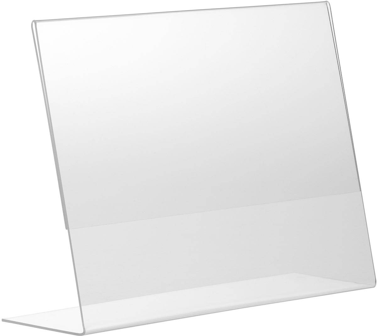 Europel folderhouder Budget, met L-voet, ft A5, liggend, pak van 5 stuks