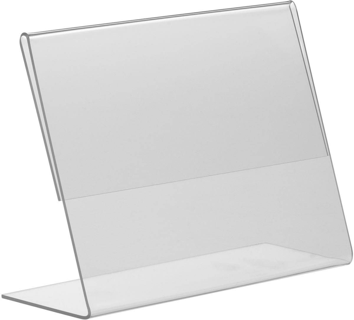 Europel folderhouder Budget, met L-voet, ft A6, liggend, pak van 10 stuks