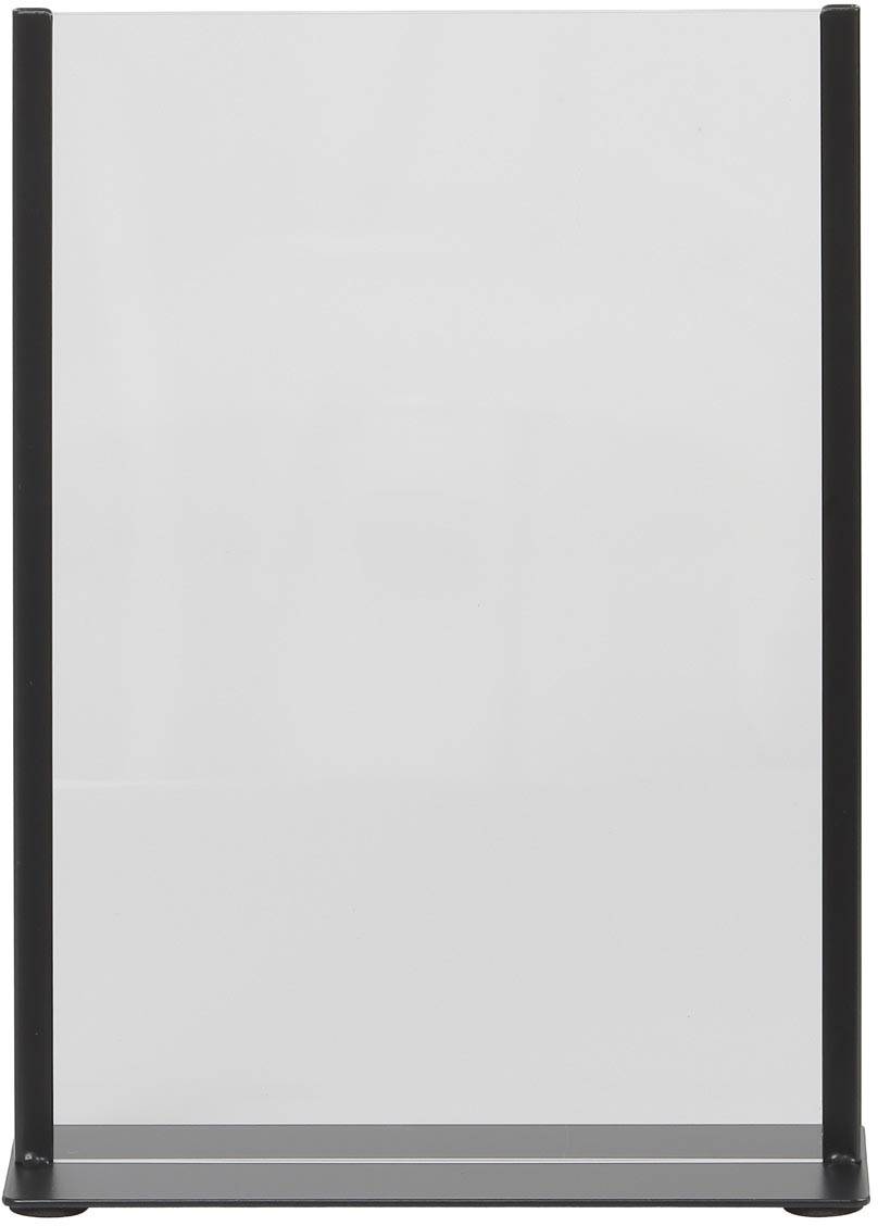 Europel folderhouder metaal, met T-voet, ft A4, staand, zwart