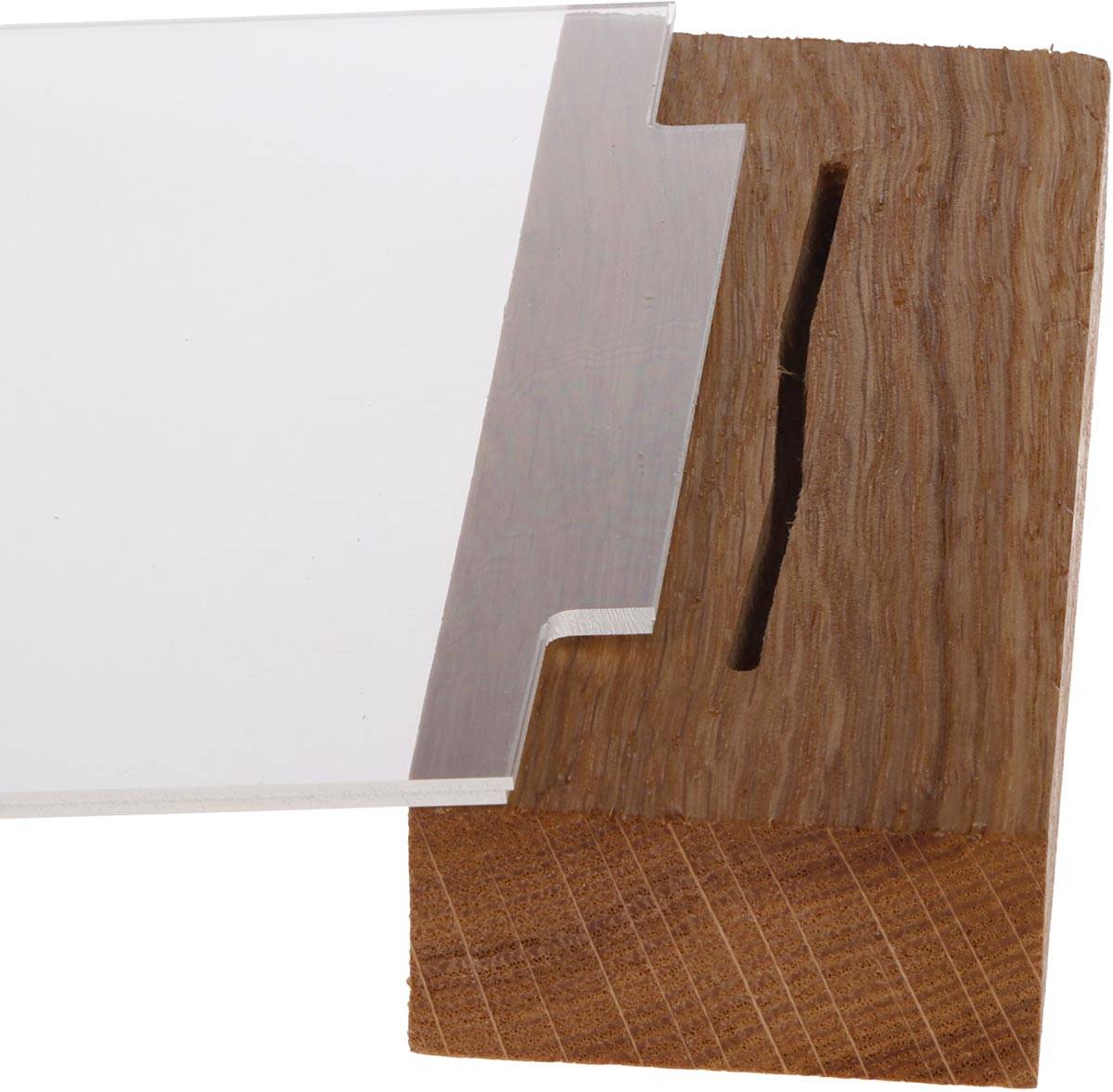 Europel folderhouder Premium, met houten T-voet, ft A4, staand