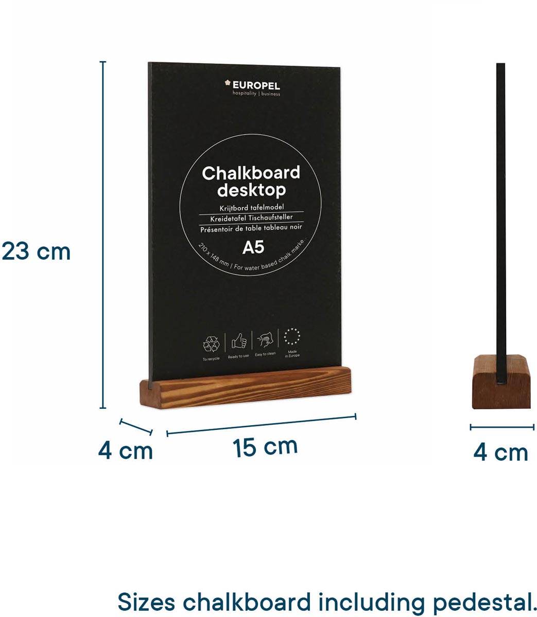 Europel krijtbord, ft A5