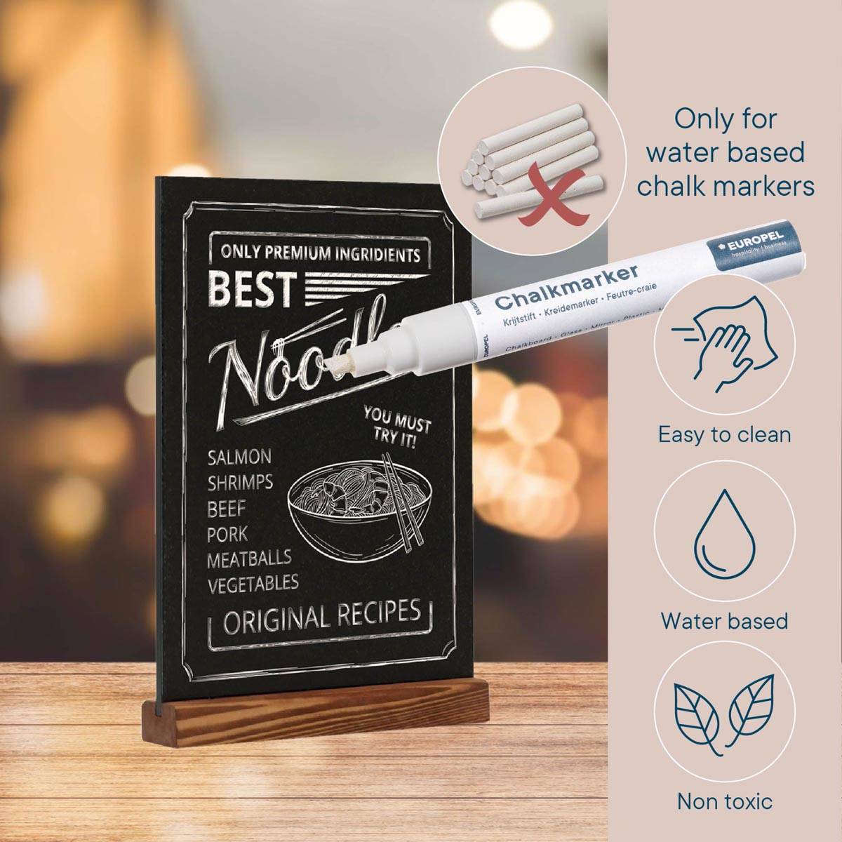 Europel krijtbord, ft A5