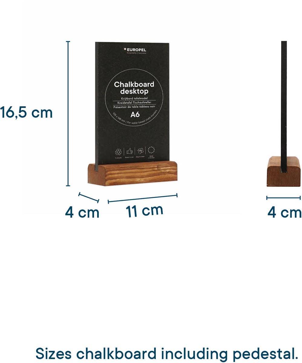 Europel krijtbord, ft A6