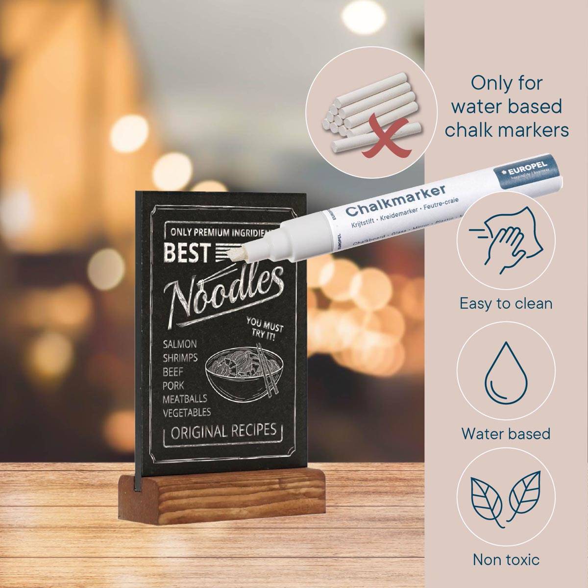 Europel krijtbord, ft A6