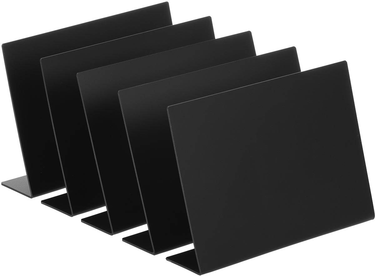 Europel krijtbord L-vormig, horizontaal, ft A5, pak van 5 stuks