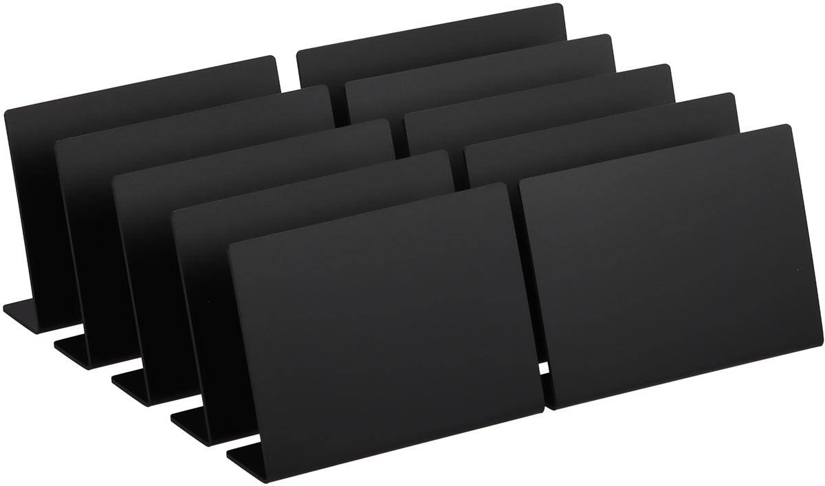 Europel krijtbord L-vormig, horizontaal, ft A6, pak van 10 stuks