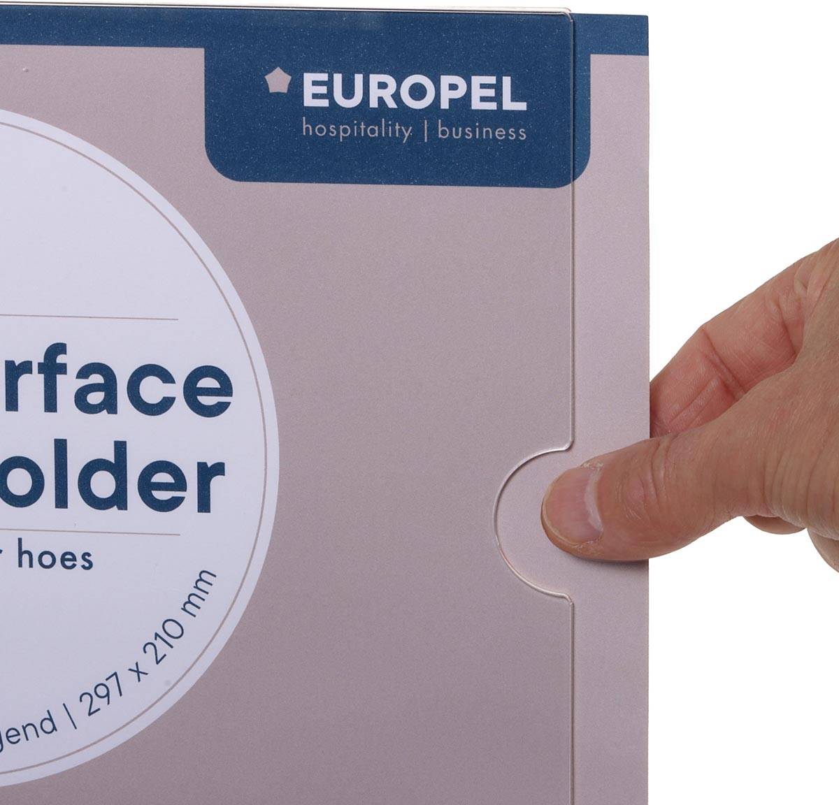 Europel zelfklevende posterhouder, ft A4, liggend, pak van 5 stuks
