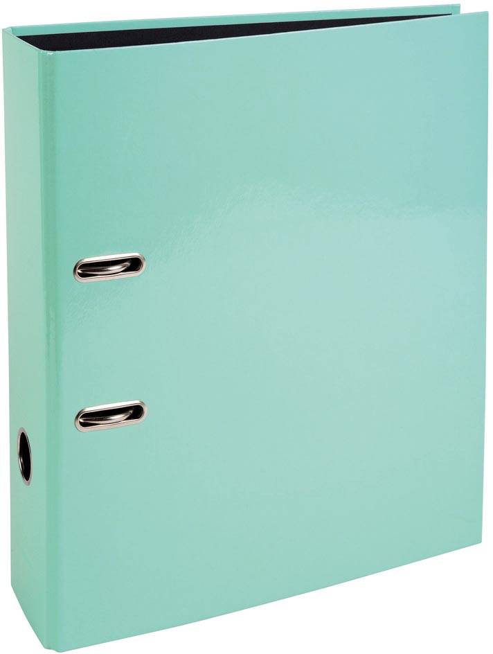 Exacompta Aquarel ordner uit karton met gecoat papier, ft A4, rug van 8 cm, in geassorteerde kleuren