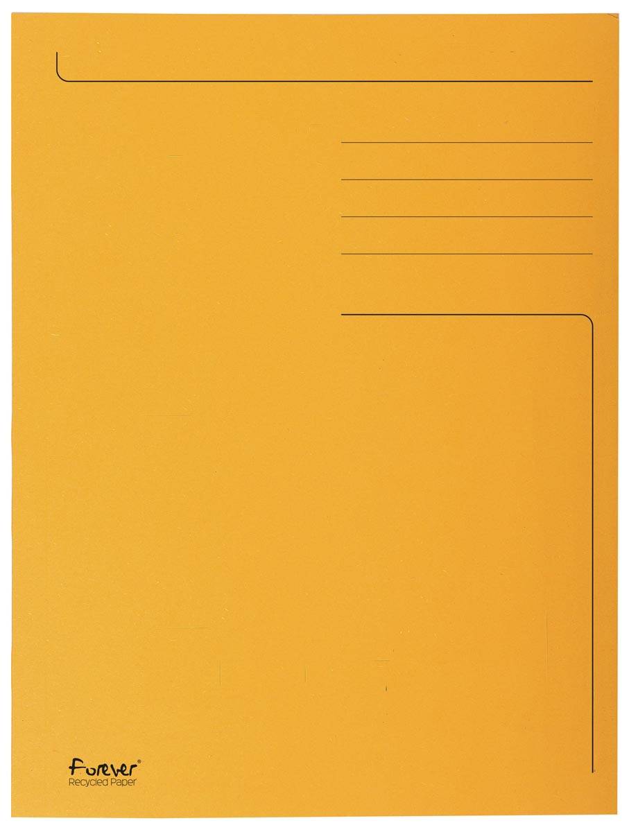 Exacompta dossiermap Foldyne ft 24 x 32 cm (voor ft A4), oranje, doos van 50 stuks