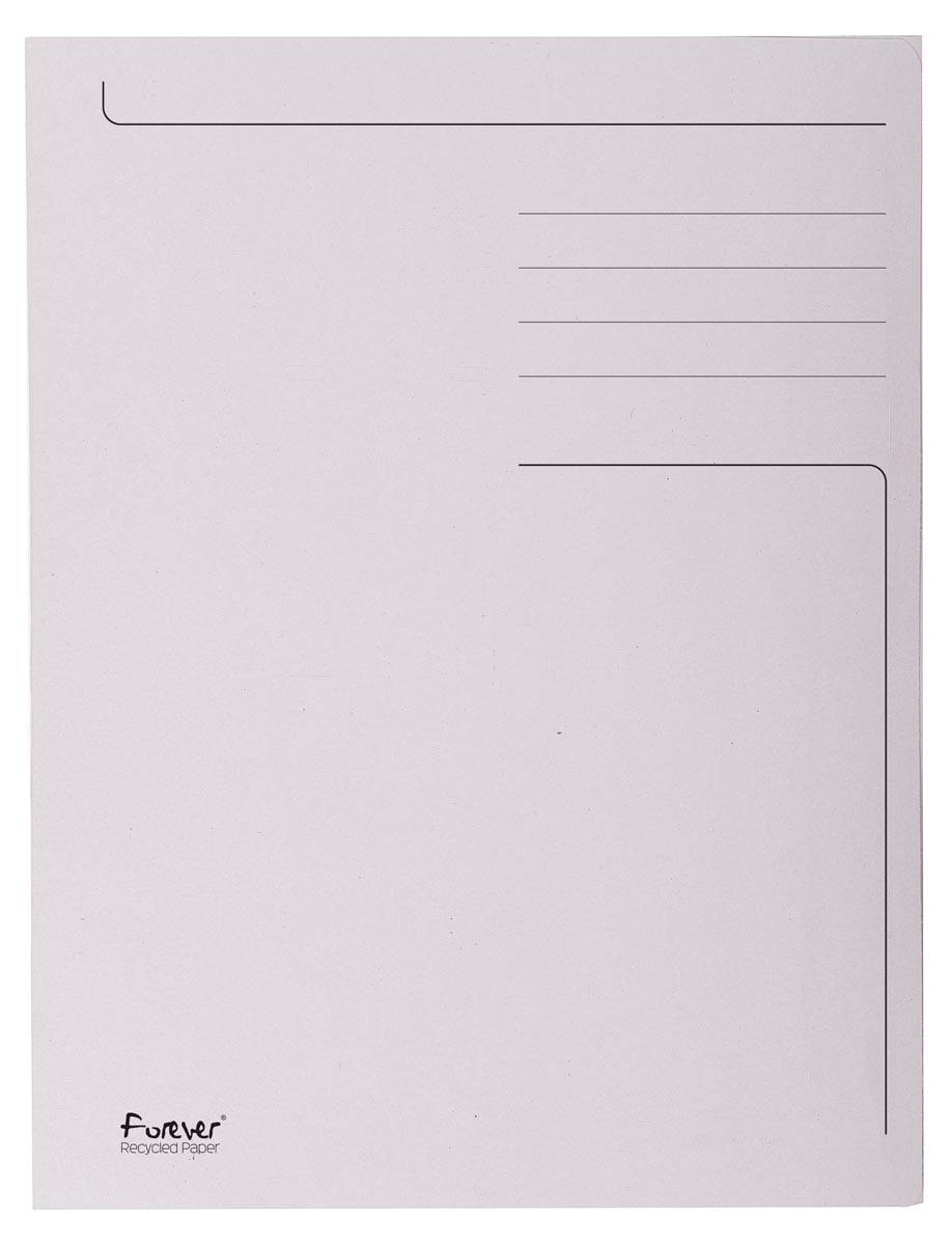 Exacompta dossiermap Foldyne ft 24 x 35 cm (voor ft folio), lichtgrijs, pak van 50 stuks