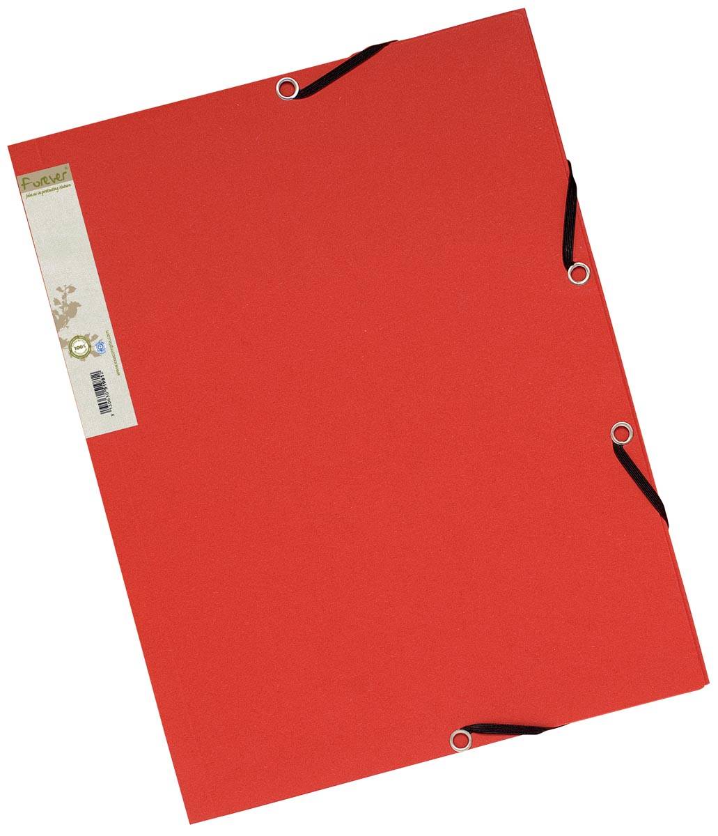 Exacompta elastomap Forever rood/oranje