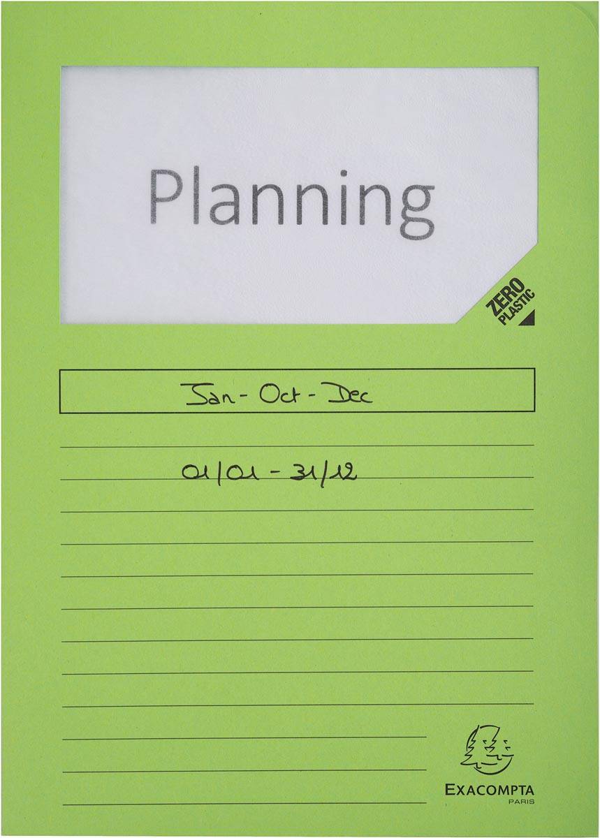 Exacompta L-map Forever, voor ft A4, pak van 25 stuks, lichtgroen