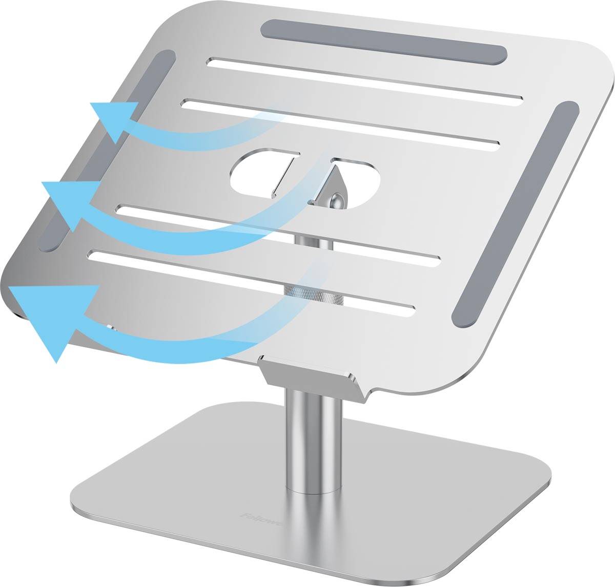 Fellowes Alumia kantelbare laptopstandaard, zilver