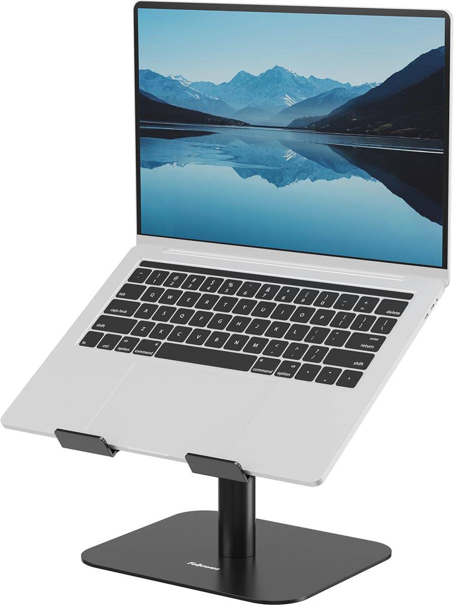 Fellowes Alumia kantelbare laptopstandaard, zwart