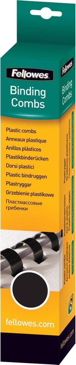 Fellowes bindruggen, pak van 25 stuks, 16 mm, zwart