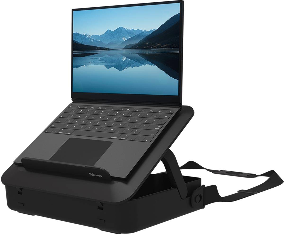 Fellowes Breyta laptoptas, met  laptopstandaard, zwart