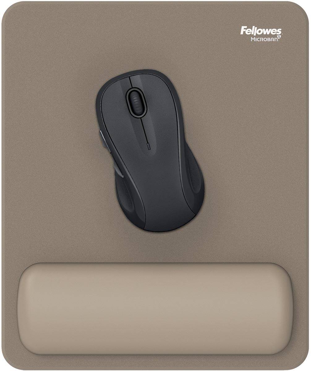 Fellowes Breyta muismat met polssteun, zand