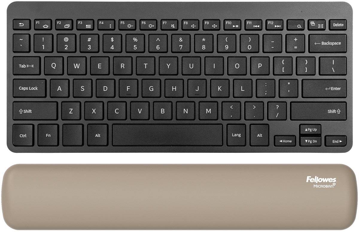Fellowes Breyta polssteun voor compact toetsenbord, zand