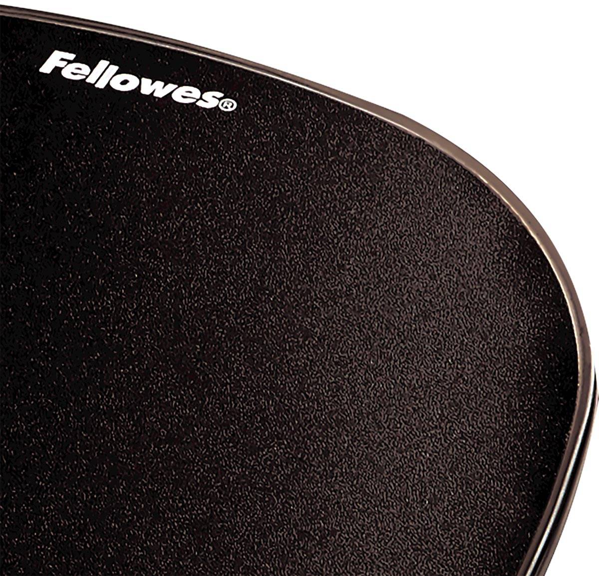 Fellowes Crystals Gel muismat met polssteun, zwart
