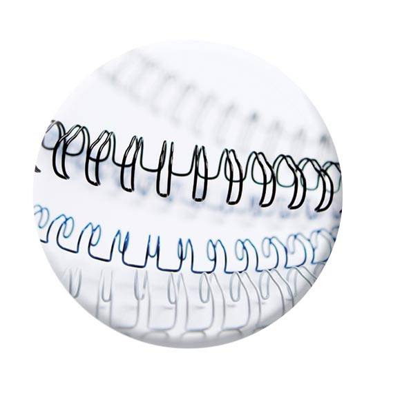 Fellowes draadruggen, doos van 100 stuks, 6 mm, zwart