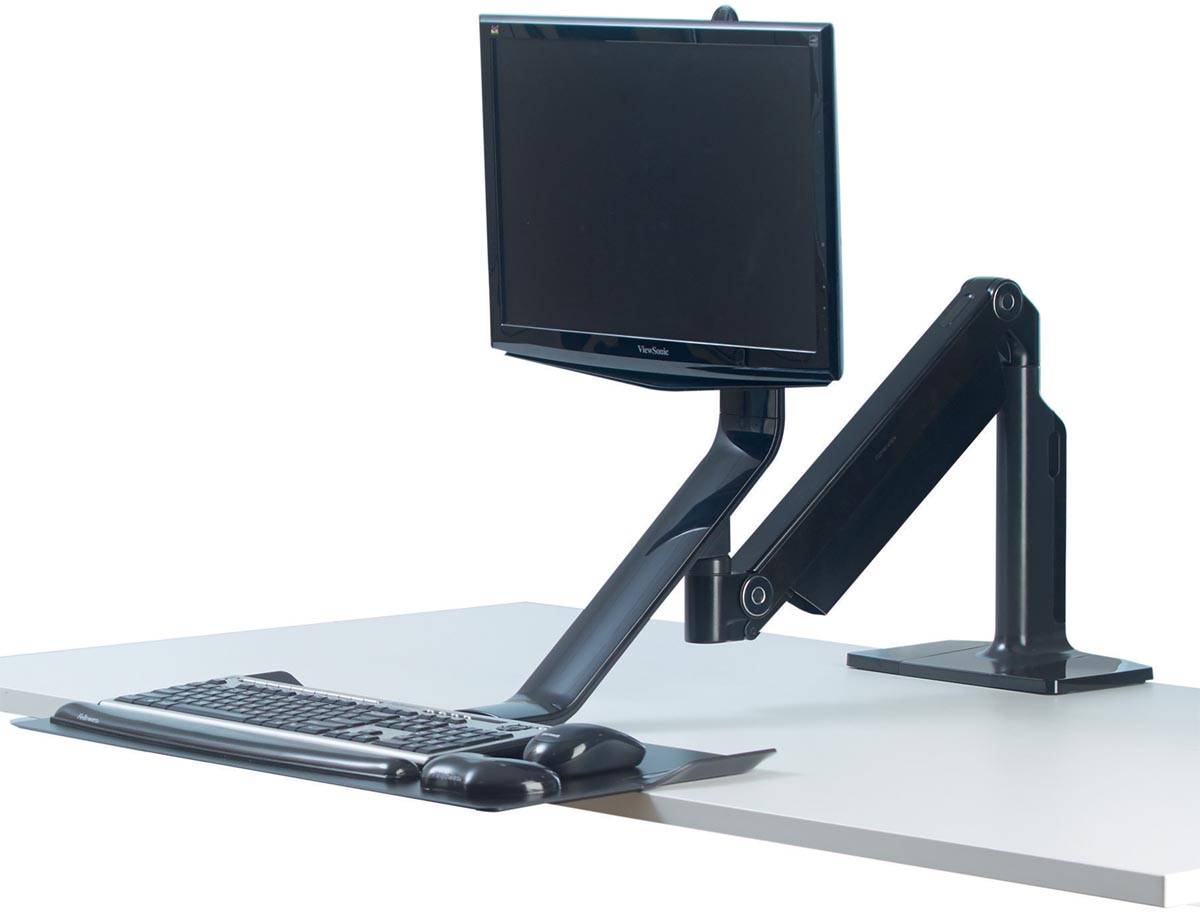 Fellowes Extend werkplatform, voor enkele monitorarm