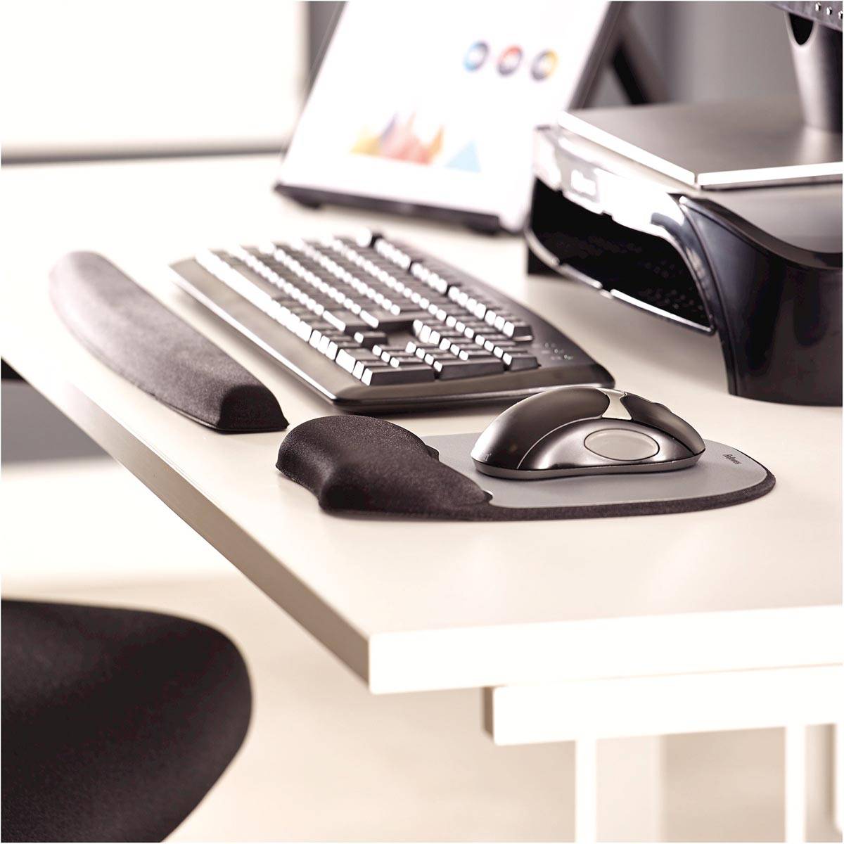 Fellowes Memory Foam muismat met polssteun, zwart
