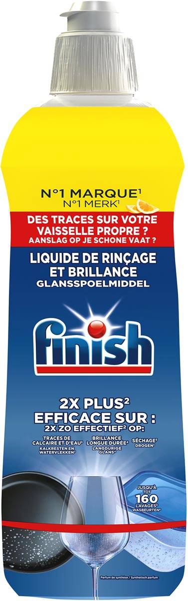 Finish glansspoelmiddel voor vaatwasser, flacon van 800 ml, citroen
