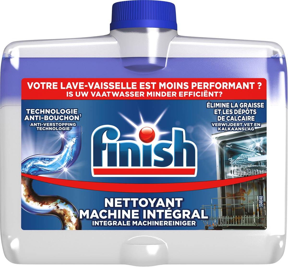 Finish Regular vaatwasmachine reiniger, fles van 250 ml