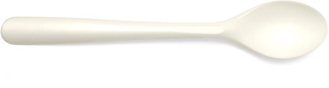 Folia lepel, herbruikbaar,uit CPLA, 19 cm, wit, pak van 50 stuks