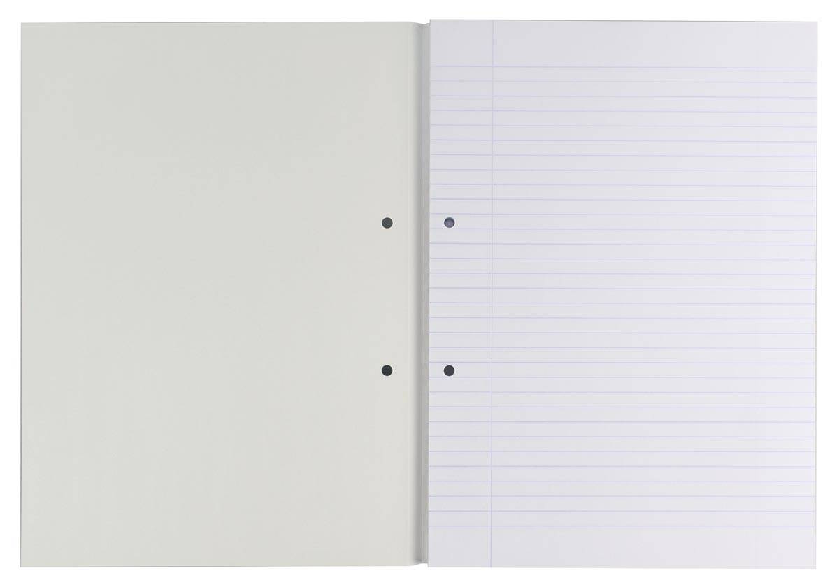 Gallery cursusblok, ft A4, 80 g/m², 2-gaatsperforatie, gelijnd, 100 vel
