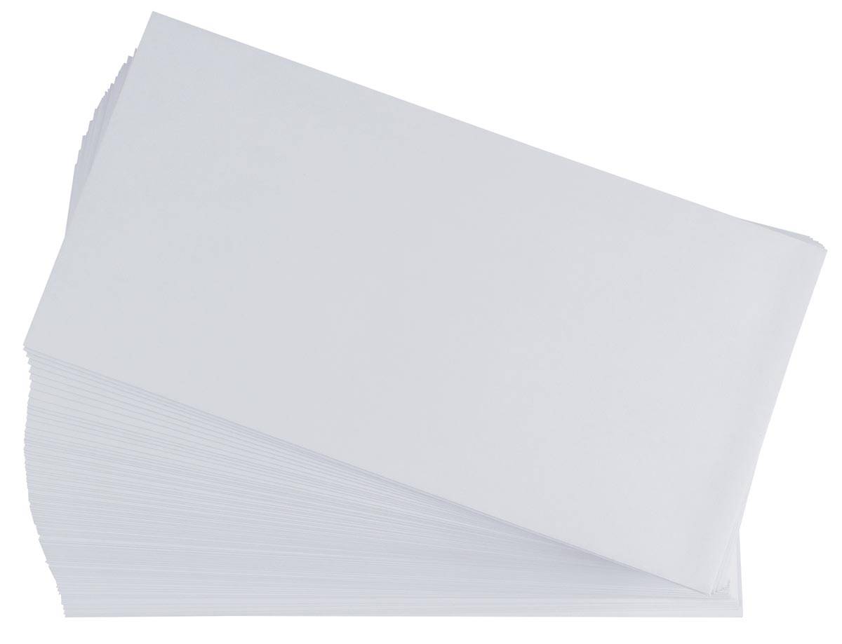 Gallery enveloppen ft 110 x 220 mm, stripsluiting, binnenzijde grijs, doos van 500 stuks