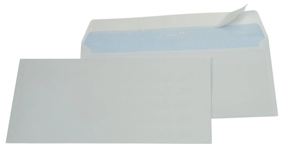 Gallery enveloppen ft 114 x 229 mm, stripsluiting, doos van 500 stuks