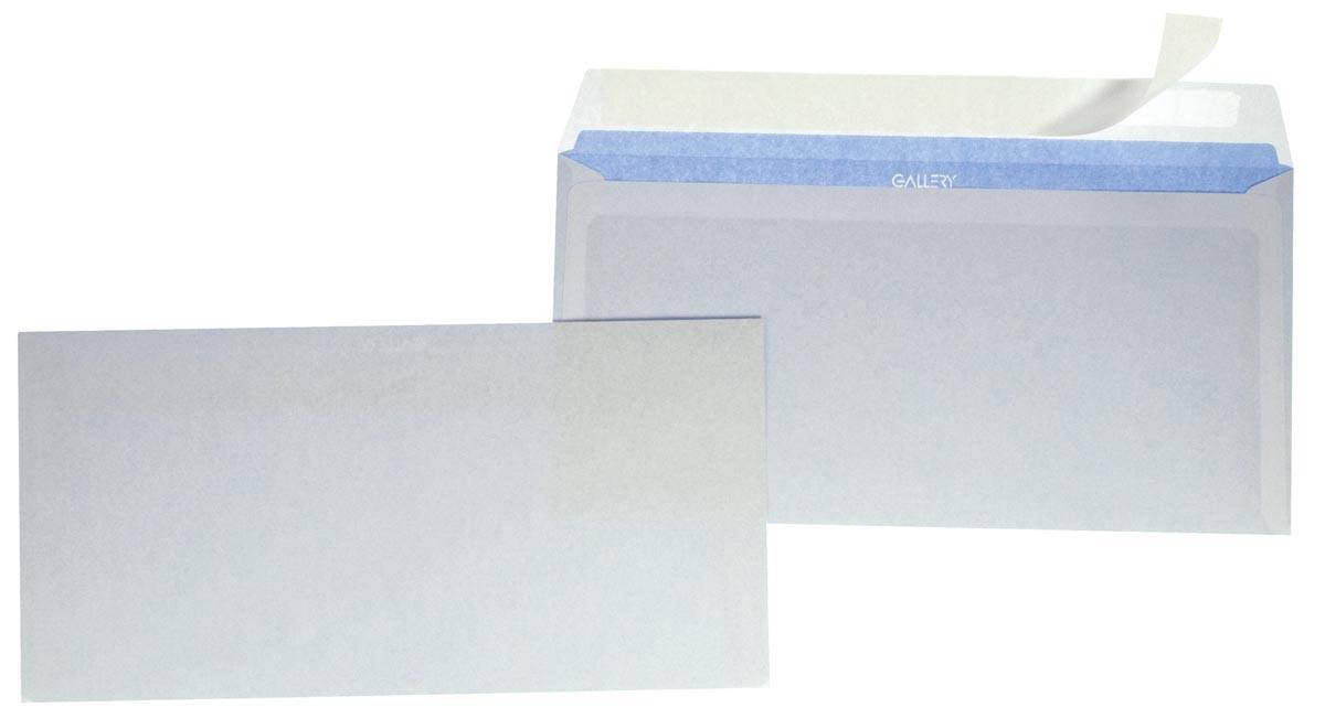 Gallery enveloppen ft 114 x 229 mm, stripsluiting, pak van 50 stuks