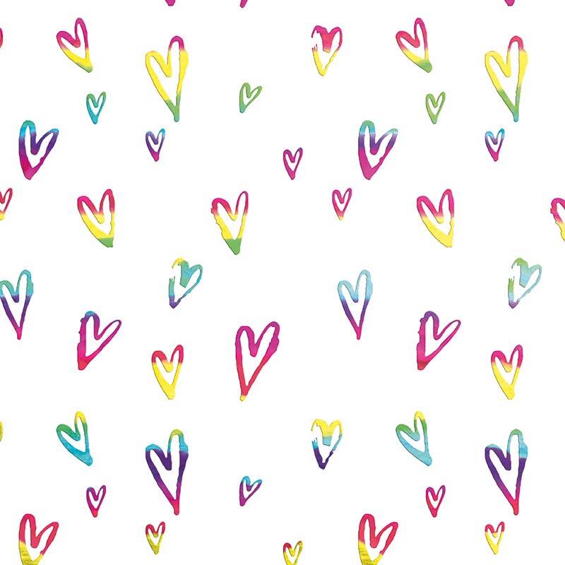 Geschenkpapier Rainbow, 70 cm x 1,5 m, 4 verschillende motieven