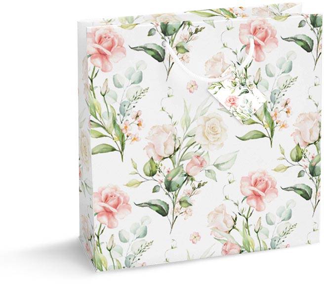 Geschenkzak Roses and Roses, S, 6 x 15 x 15 cm