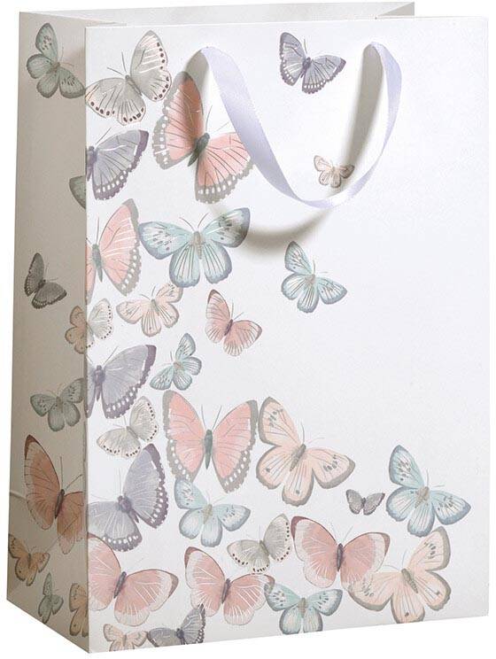Geschenkzak Tender Butterflies, L, 33,5 x 26 x 13,5 cm