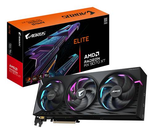 GIGABYTE AORUS Radeon RX 9070 XT ELITE 16G Grafische Kaart