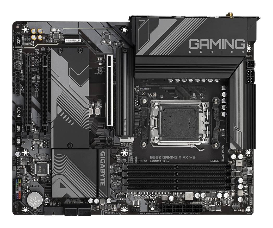 GIGABYTE B650 GAMING X AX V2 moederbord AMD B650 Socket AM5 ATX