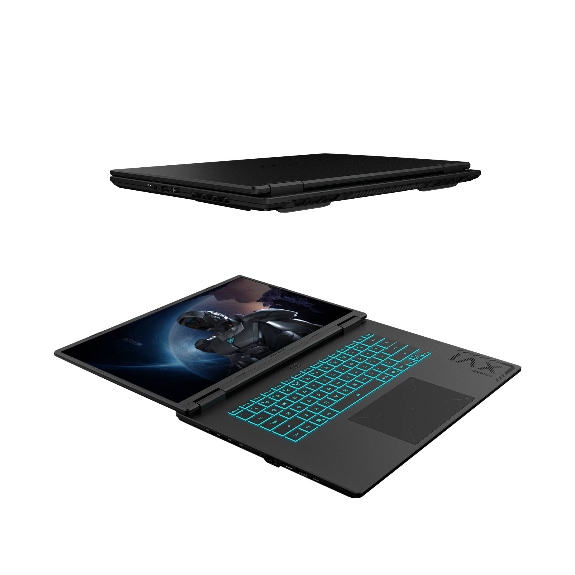 GIGABYTE GAMING A16 3VHK3EE864SH laptop AMD Ryzen™ 7 260 40,6 cm (16") WUXGA 32 GB DDR5-SDRAM 1 TB SSD NVIDIA GeForce RTX 5060 Wi-Fi 6E (802.11ax) Windows 11 Home Zwart