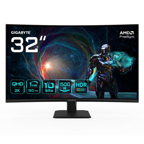 GIGABYTE GS32QCA computer monitor 80 cm (31.5") 2560 x 1440 Pixels Quad HD LED Zwart