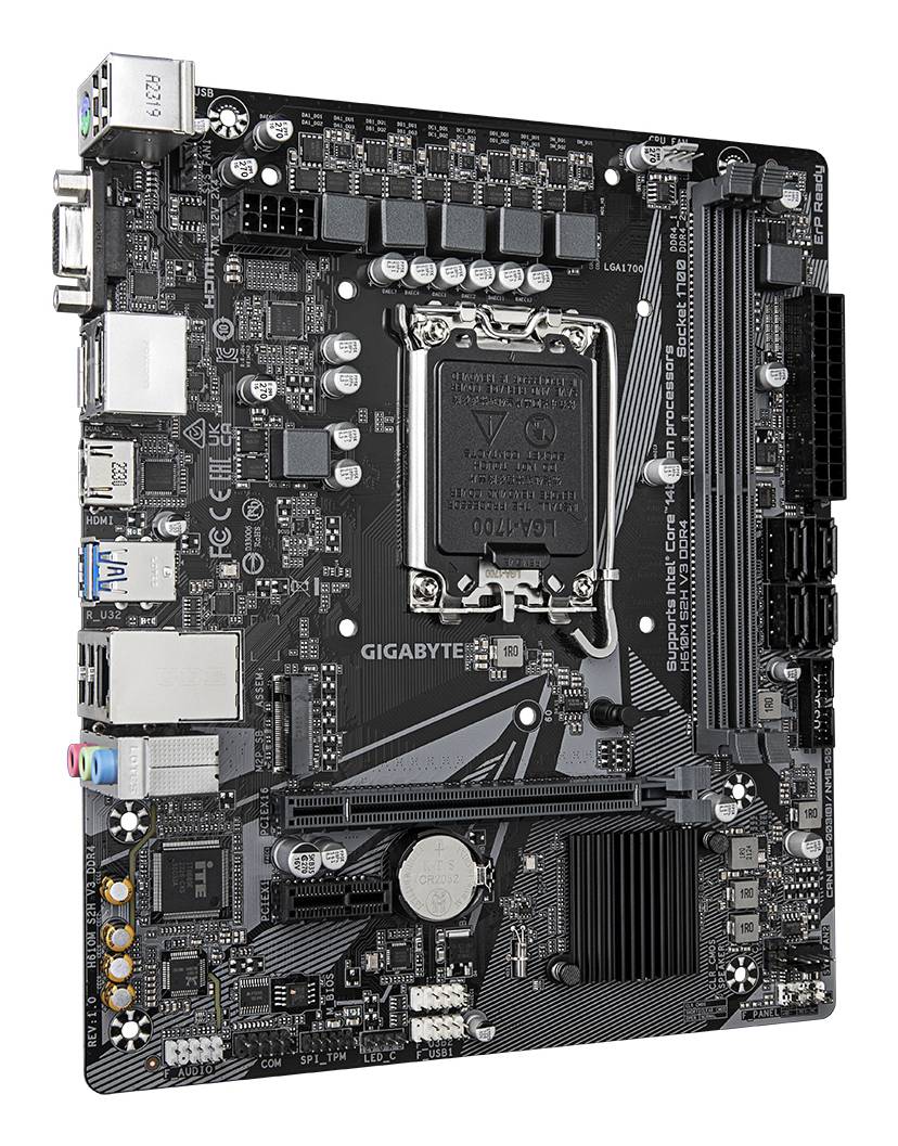 GIGABYTE H610M S2H V3 DDR4 moederbord Intel H610 Express LGA 1700 micro ATX
