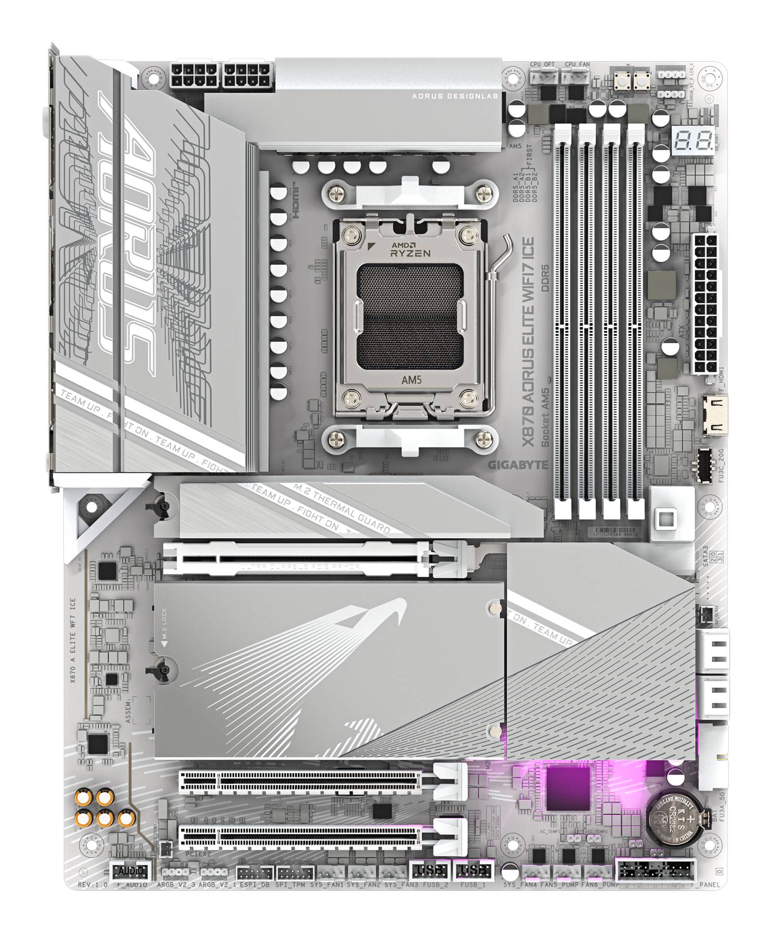 GIGABYTE X870 AORUS ELITE WIFI7 ICE Moederbord